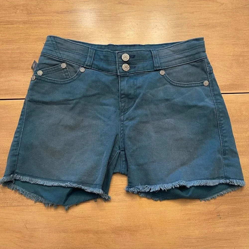Rock & Republic Bonnaroo Denim Short size 0 teal blue